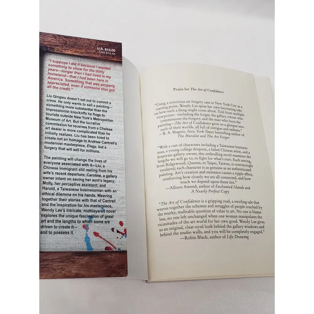 The Art of Confidence a Novel by Wendy Lee Book